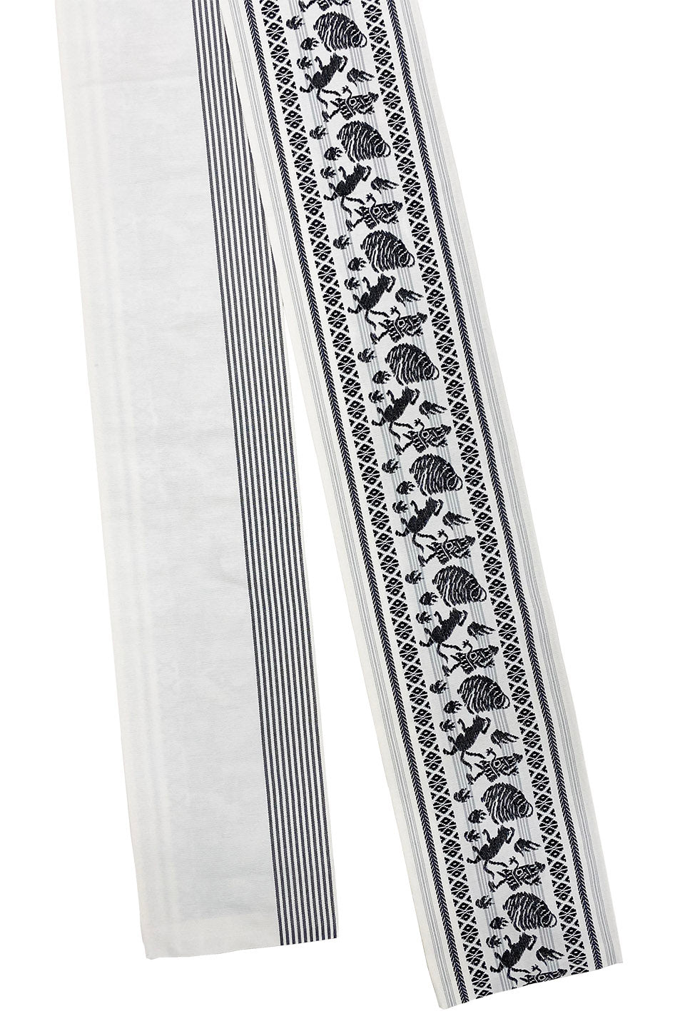 新品 撫松庵 細帯 妖怪献上 白 1089 正絹 博多織 妖怪 日本製 新品 撫松庵 細帯 妖怪献上 白 1089 正絹 博多織 妖怪 日本製