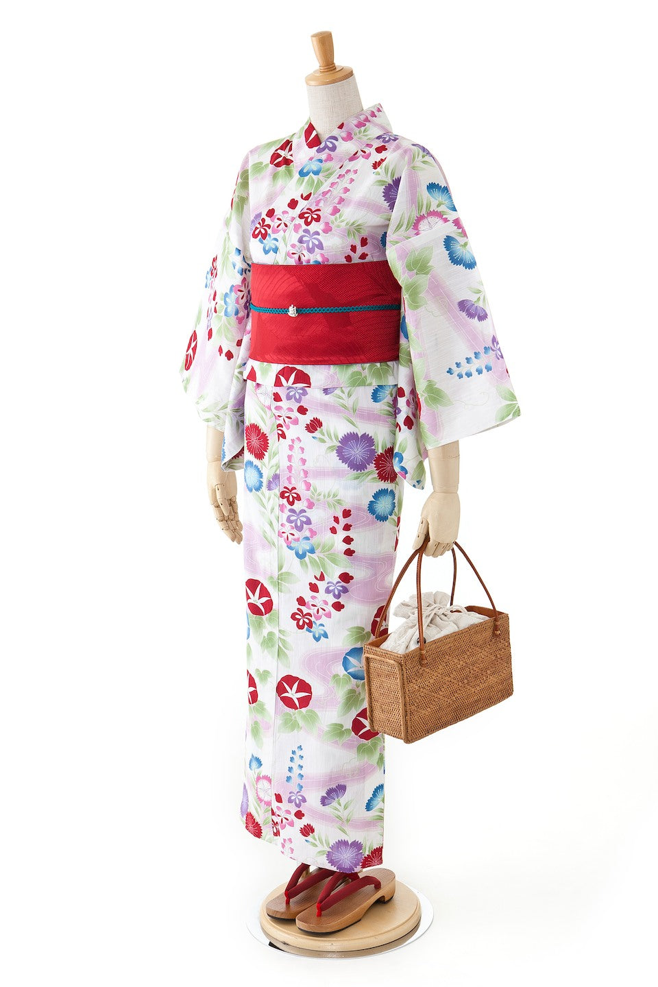 撫松庵浴衣反物　 藤撫子 撫松庵」浴衣反物 藤撫子 : いつも元気なきもの屋さんヤフー店