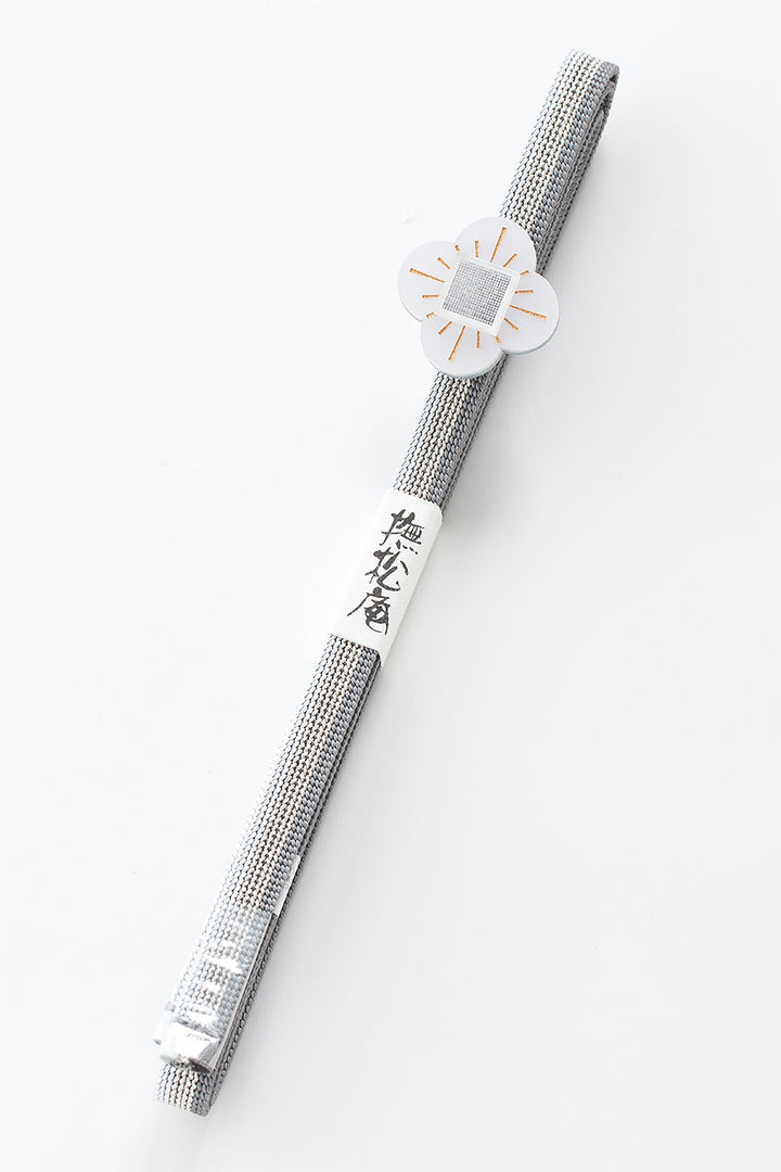 帯締め/花帯留付三分紐