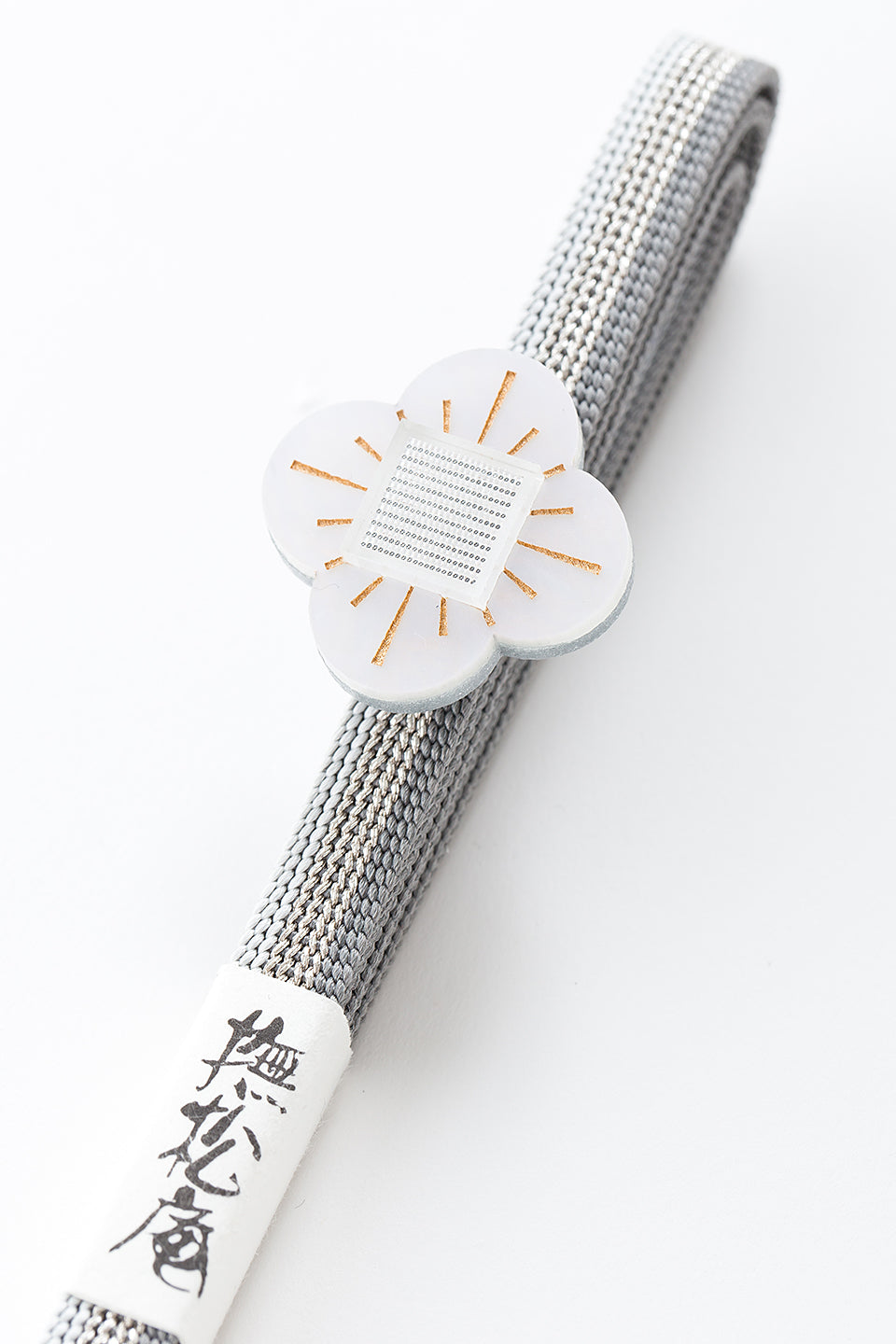 帯締め/花帯留付三分紐