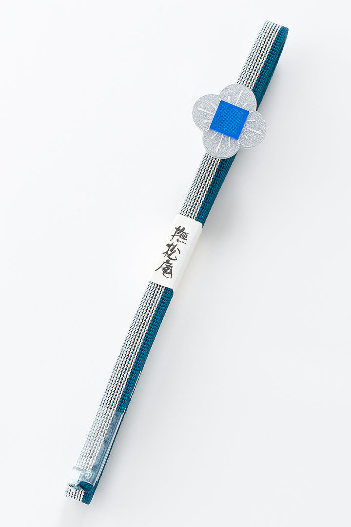 帯締め/花帯留付三分紐