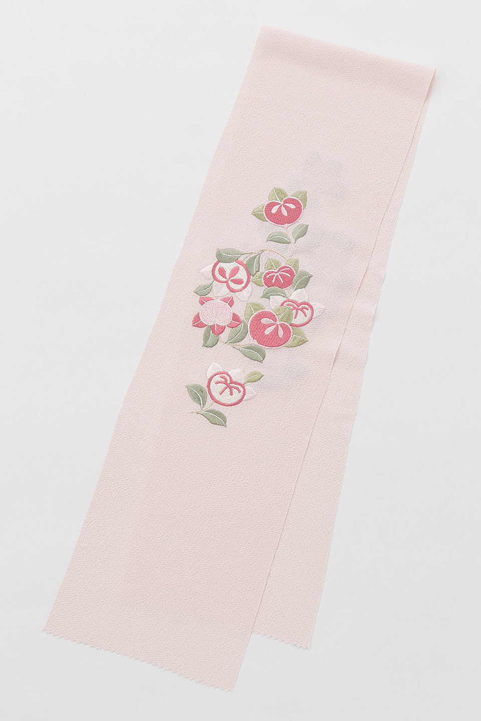 半衿/橘刺繍半衿