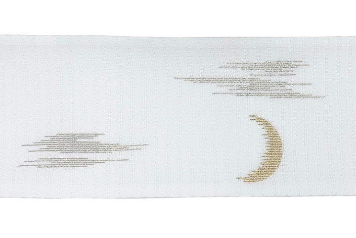 レディス刺繍半幅帯/月