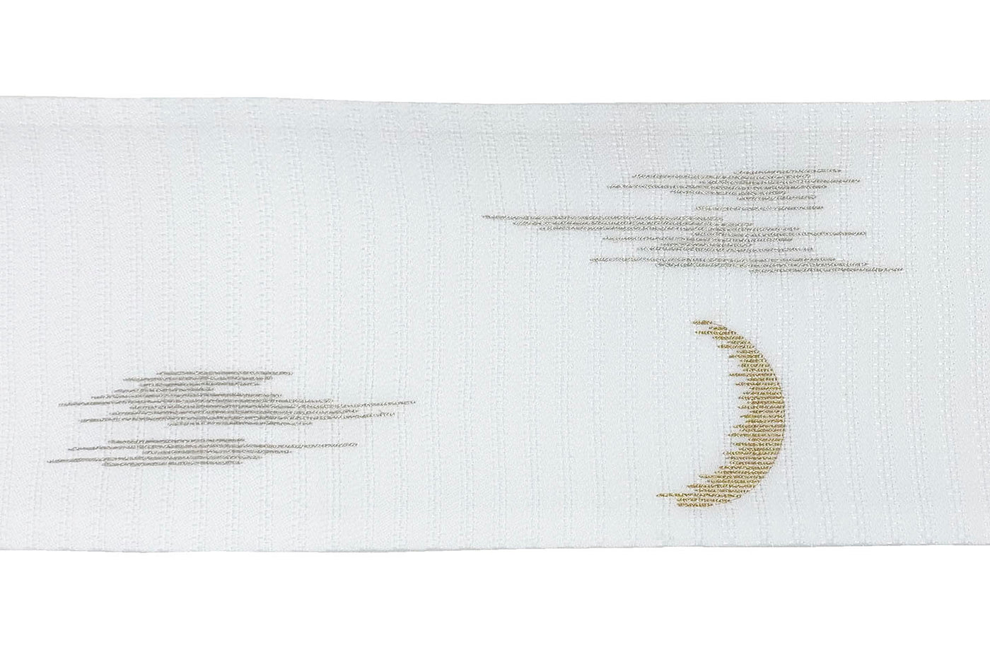 レディス刺繍半幅帯/月