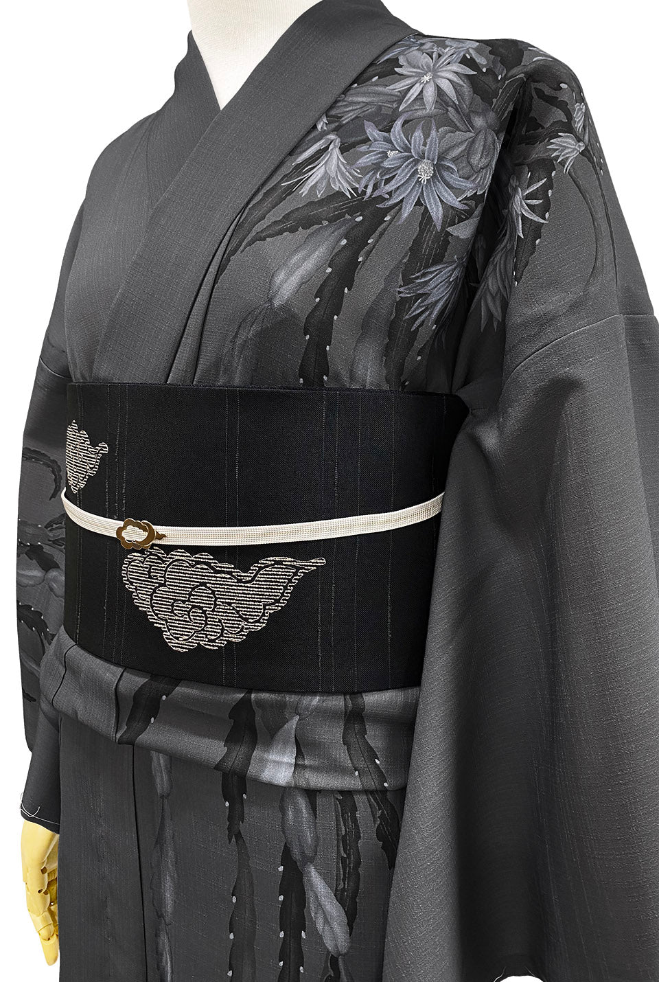 撫松庵　着てみて分かるシリーズ（黒） レディス浴衣/カクタス/着てみてわかる – 撫松庵公式通販サイト