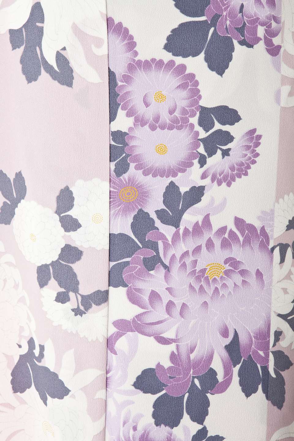 【洗える♪夏着物】小紋　撫松庵　菊の花模様　化繊　長尺トールサイズ　25K47 洗える♪夏着物】小紋 撫松庵 菊の花模様 化繊 長尺トールサイズ