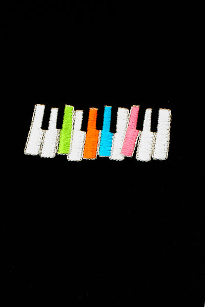 半衿/鍵盤刺繍