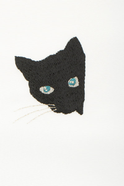 半衿/猫刺繍