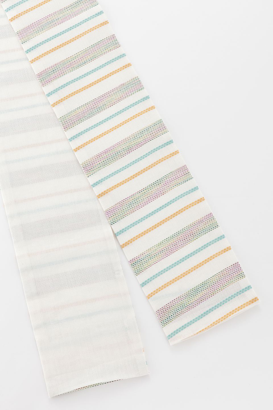 撫松庵 半幅帯 ※美品 撫松庵 細帯 半幅帯 亀甲宝尽くし クロ 108-102-003-88 ブラック