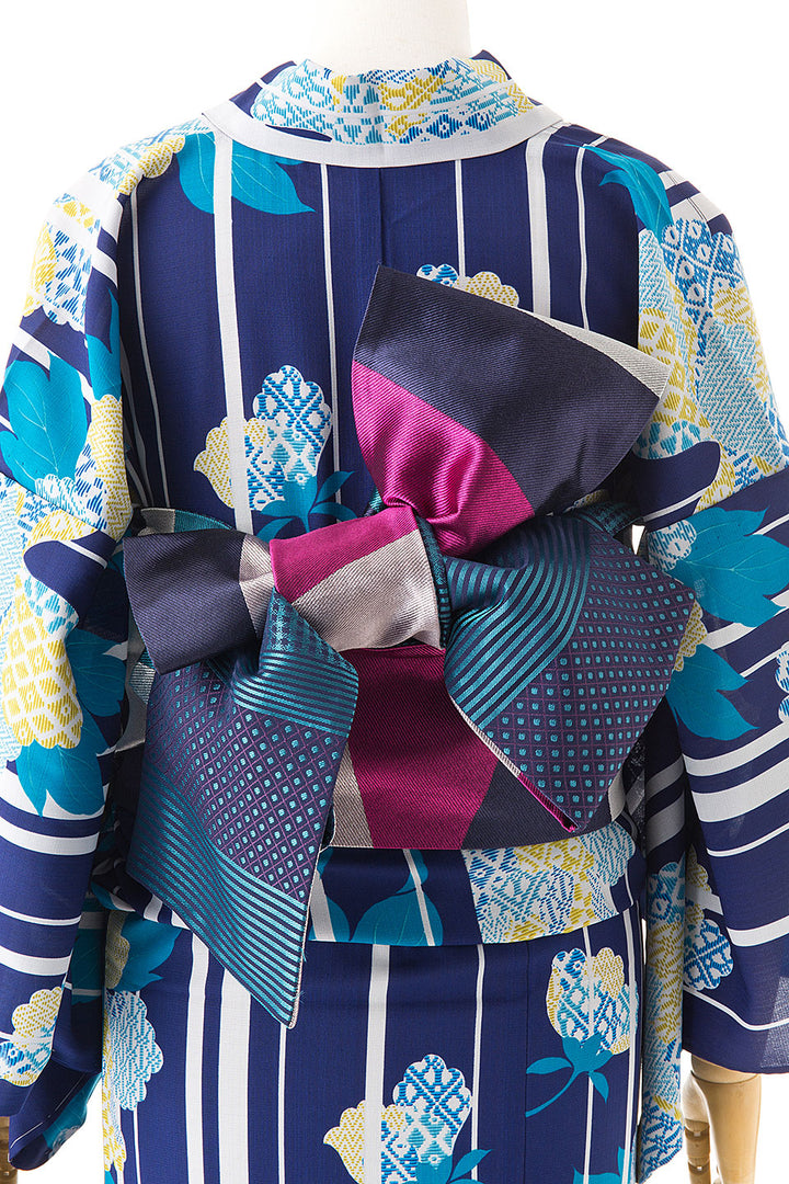 撫松庵 刺し子牡丹〈紺〉